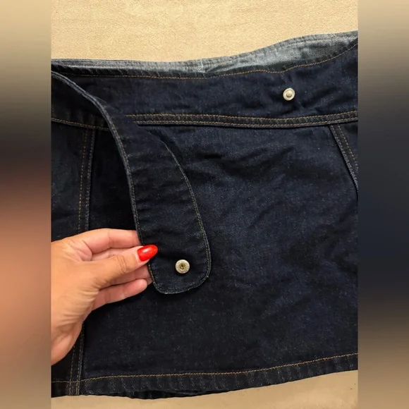 Meshki Denim Micro Mini Skort - Picture 5 of 8